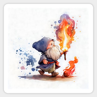 Cute Watercolor Wizard Sticker